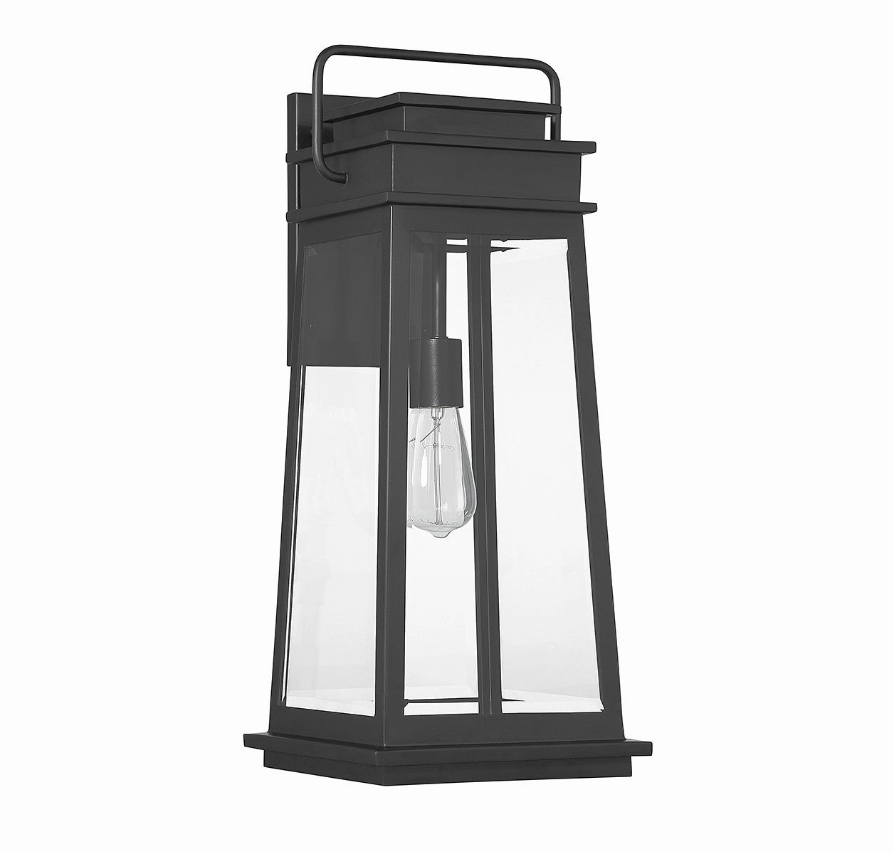 Boone One Light Outdoor Wall Lantern Matte Black