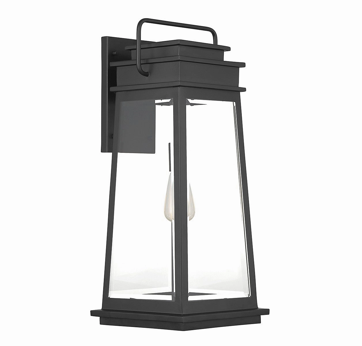Boone One Light Outdoor Wall Lantern Matte Black