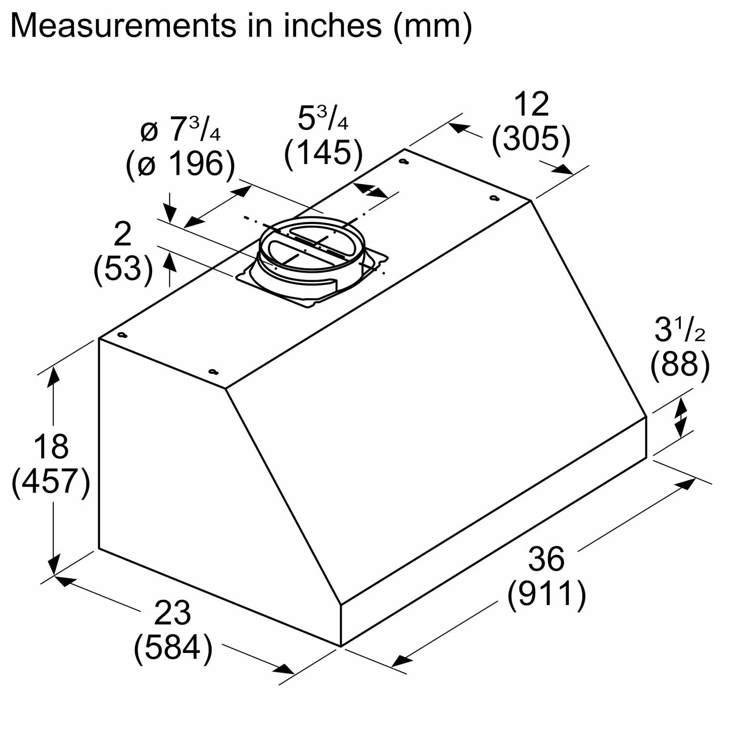 Bosch DUHP6853UC Benchmark? Undercabinet Hood 36" Stainless Steel