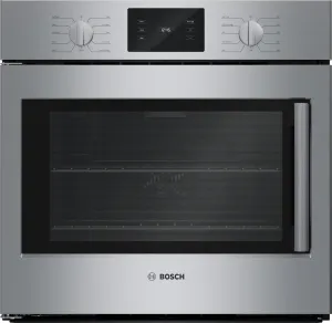 Bosch HBL5455LUC 500 Series Single Wall Oven 30" Left Sideopening Door, Stainless Steel