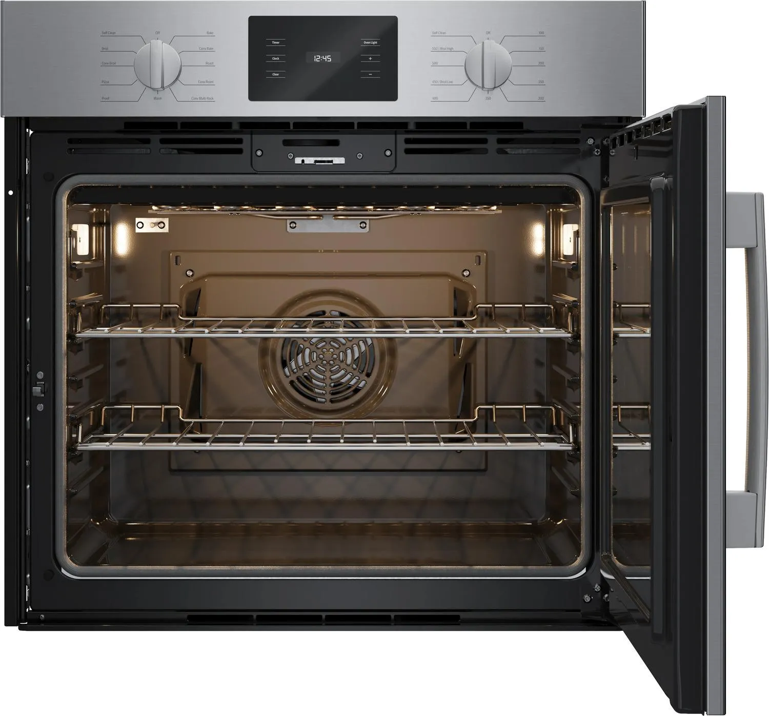 Bosch HBL5455RUC 500 Series Single Wall Oven 30" Right Sideopening Door, Stainless Steel