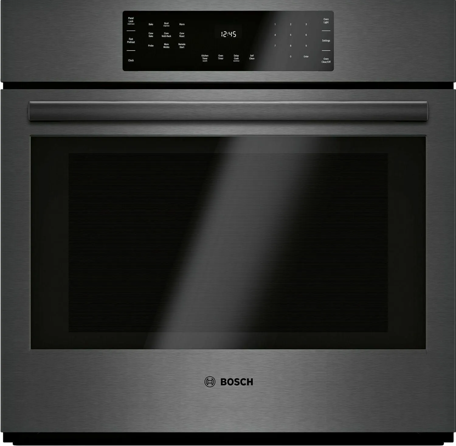 Bosch HBL8443UC 800 Series Single Wall Oven 30'' Black Stainless Steel Hbl8443Uc
