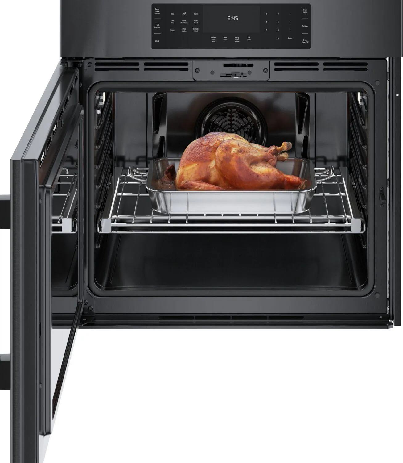 Bosch HBL8444LUC 800 Series Single Wall Oven 30'' Left Sideopening Door, Black Stainless Steel Hbl8444Luc