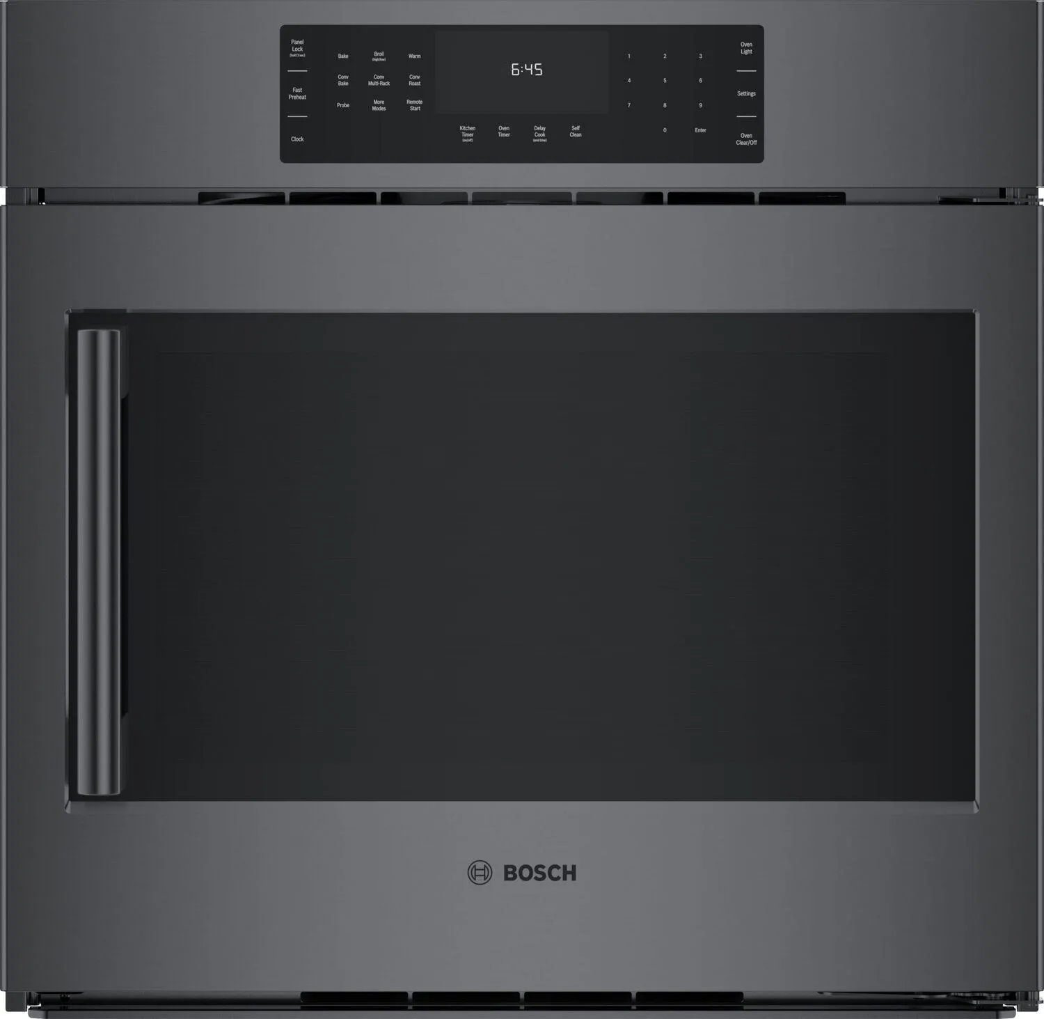 Bosch HBL8444RUC 800 Series Single Wall Oven 30'' Right Sideopening Door, Black Stainless Steel Hbl8444Ruc