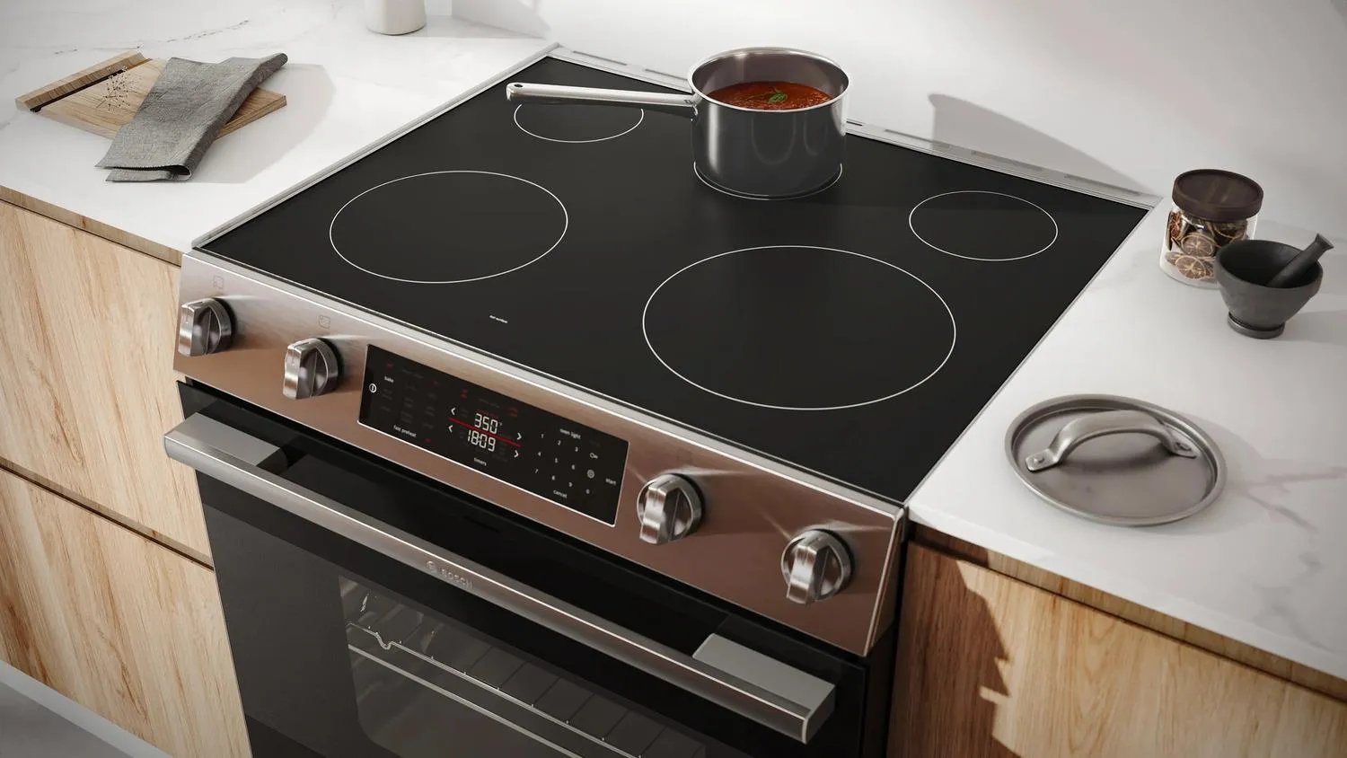 Bosch HEF1050MU 100 Series Electric Freestanding Range 30" Stainless Steel