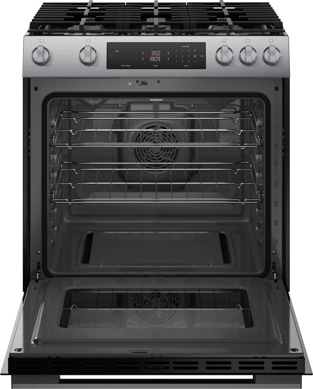 Bosch HGF1050MUC 100 Series Freestanding Gas Range Stainless Steel