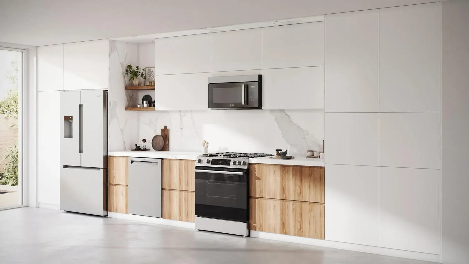 Bosch HGF1050MUC 100 Series Freestanding Gas Range Stainless Steel