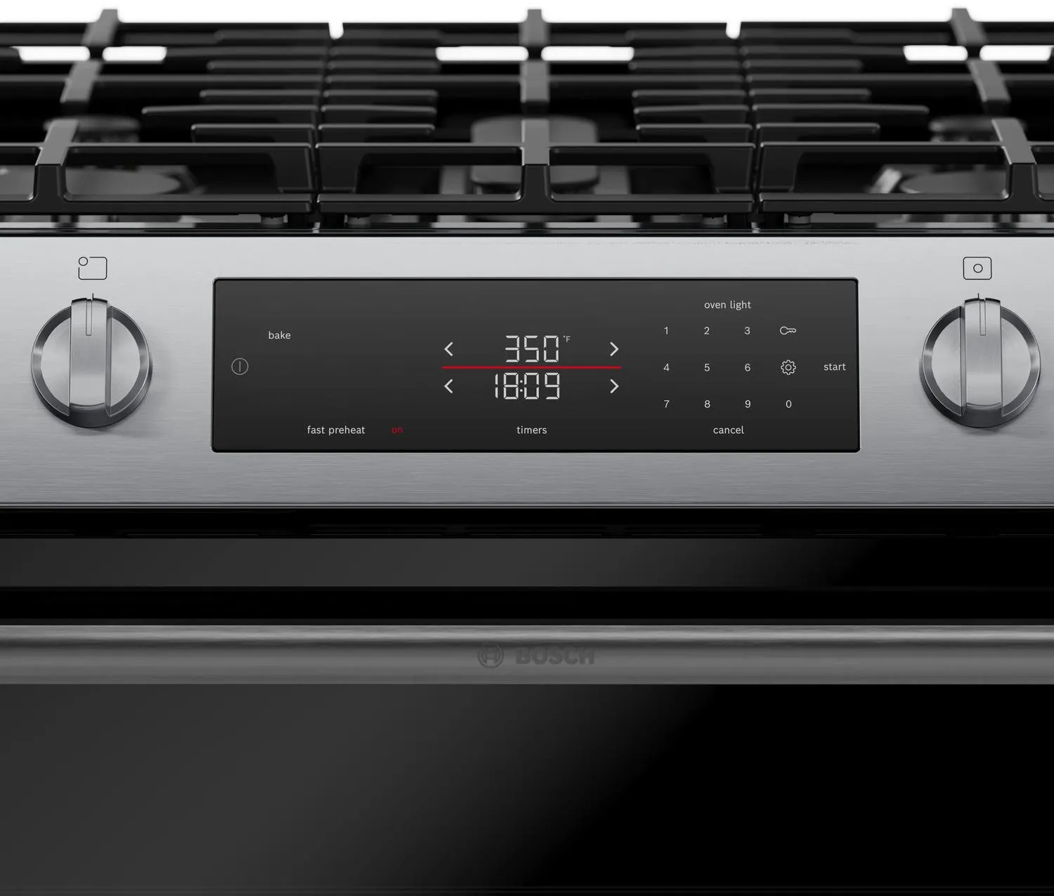 Bosch HGF1050MUC 100 Series Freestanding Gas Range Stainless Steel