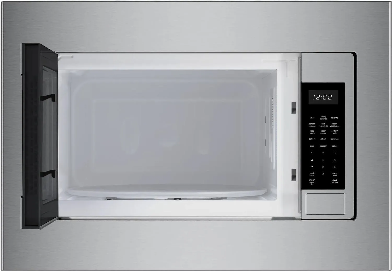 Bosch HMB30155UC 300 Series Built-In Microwave Oven 24" Left Sideopening Door, Stainless Steel