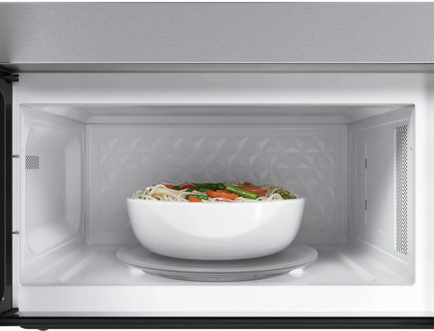 Bosch HMV1055U 100 Series Over-The-Range Microwave 30" Left Sideopening Door, Stainless Steel