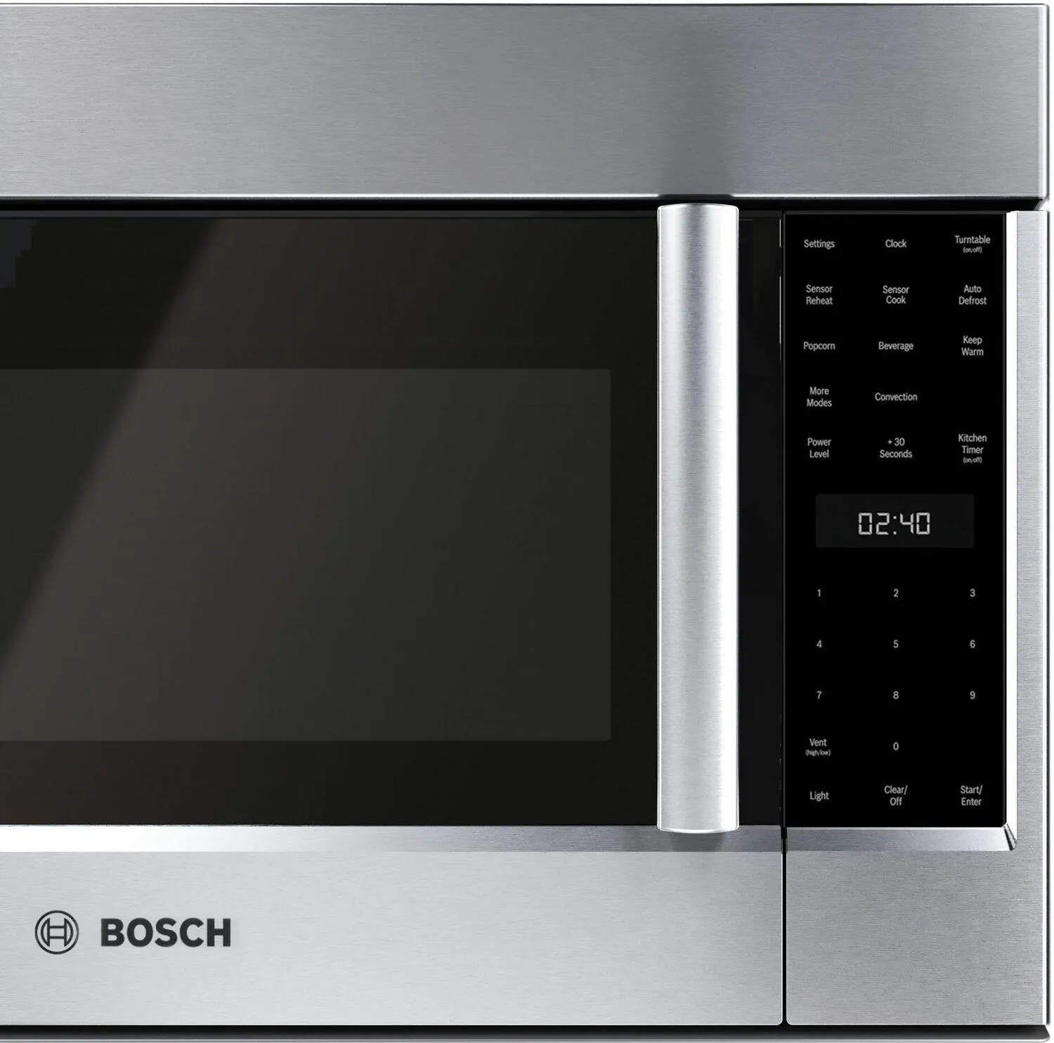 Bosch HMV8054U 800 Series Over-The-Range Microwave 30" Left Sideopening Door, Stainless Steel Hmv8054U