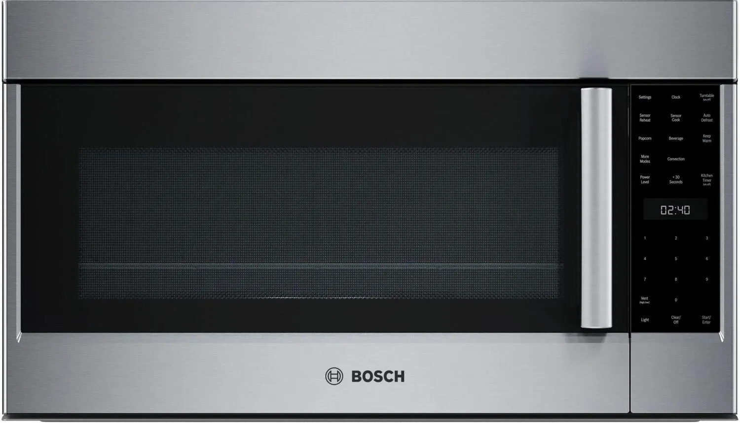 Bosch HMVP054U Benchmark? Over-The-Range Microwave 30" Left Sideopening Door, Stainless Steel Hmvp054U