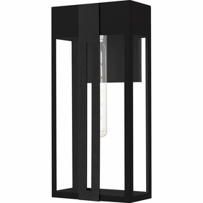 Boswell One Light Outdoor Wall Lantern Matte BlackOutdoor wall sconces with motion sensor