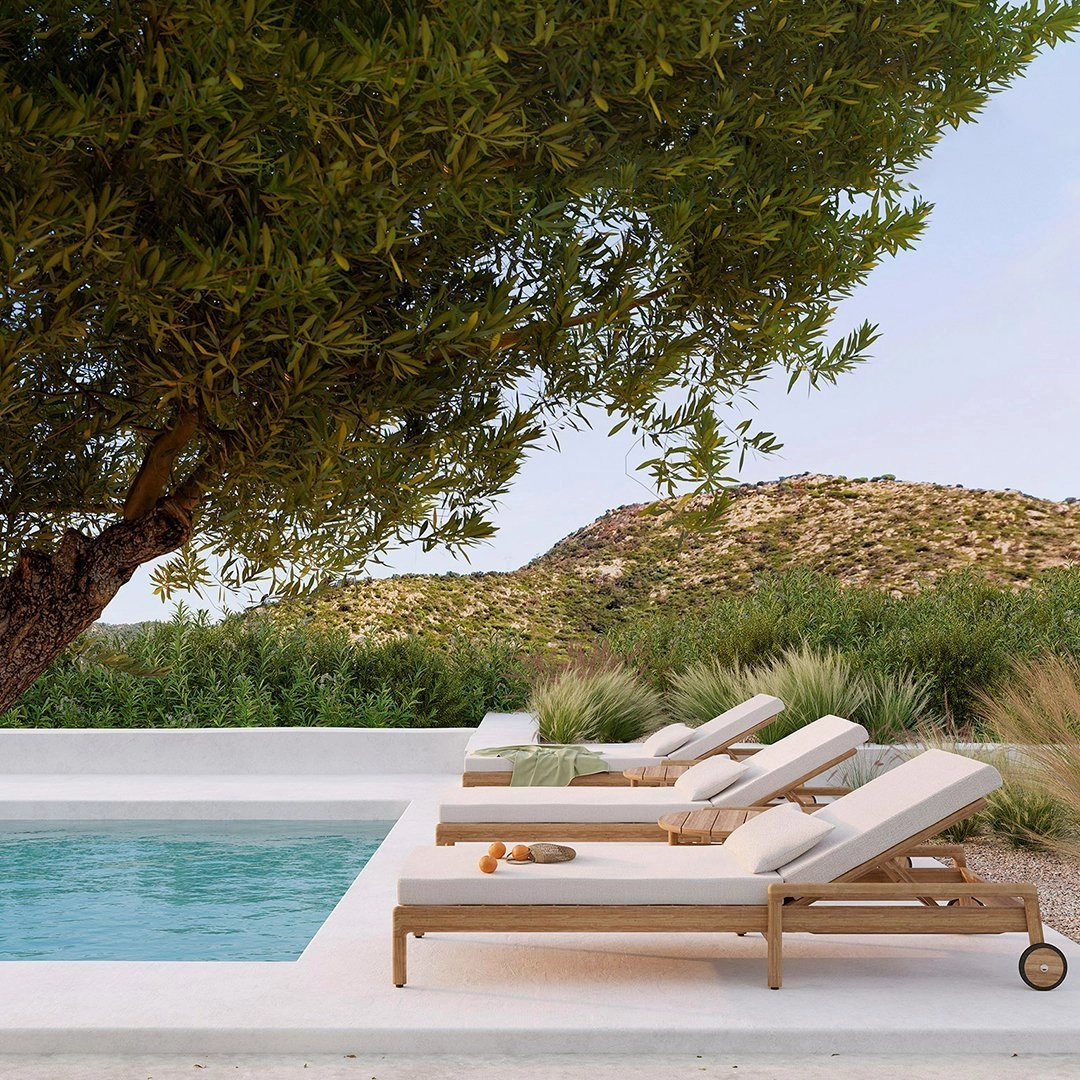 Boucle Outdoor Lumbar Cushion