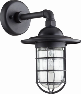 Bowery One Light Wall Mount Textured BlackOutdoor wall sconces with motion sensor