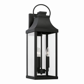 Bradford Three Light Outdoor Wall Lantern BlackOutdoor wall sconces with motion sensor