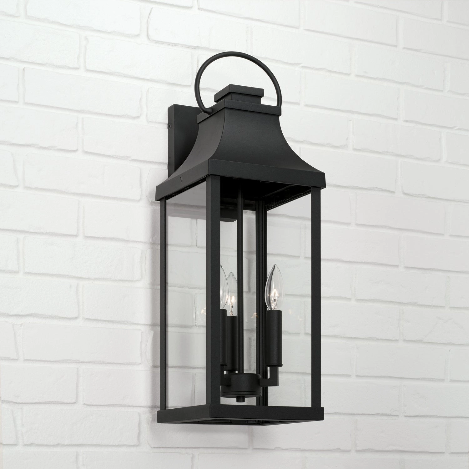 Bradford Three Light Outdoor Wall Lantern Black