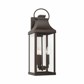 Bradford Three Light Outdoor Wall Lantern Oiled BronzeOutdoor wall sconces with motion sensor
