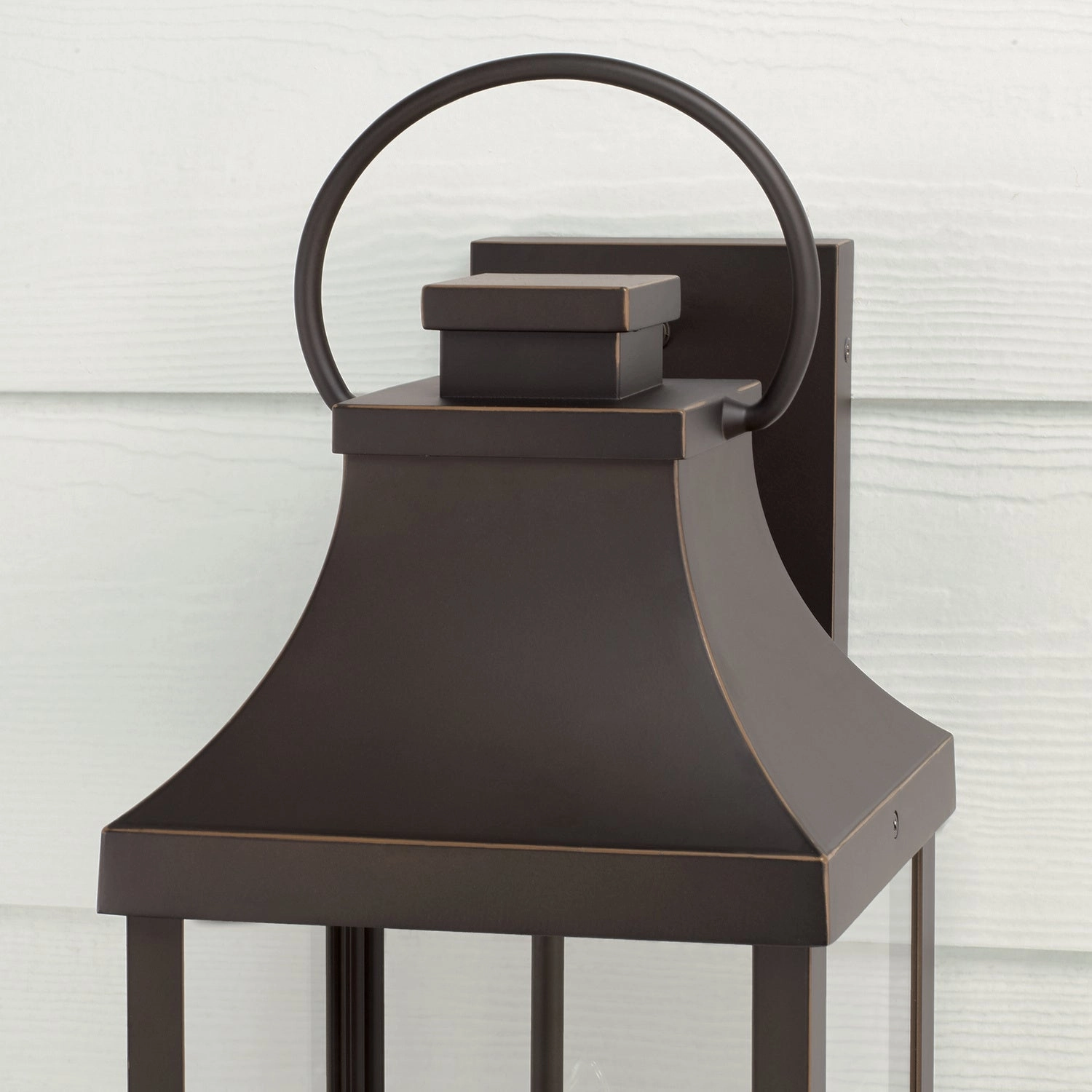 Bradford Three Light Outdoor Wall Lantern Oiled Bronze