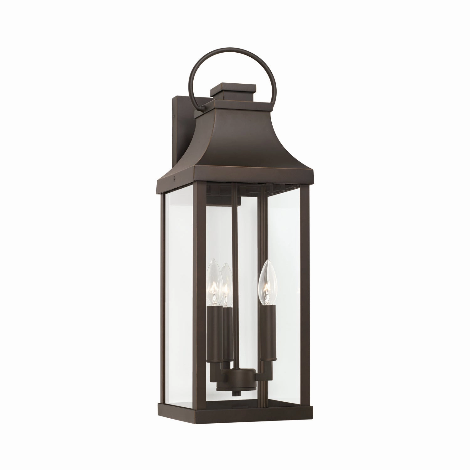 Bradford Three Light Outdoor Wall Lantern Oiled BronzeOutdoor wall sconces with motion sensor
