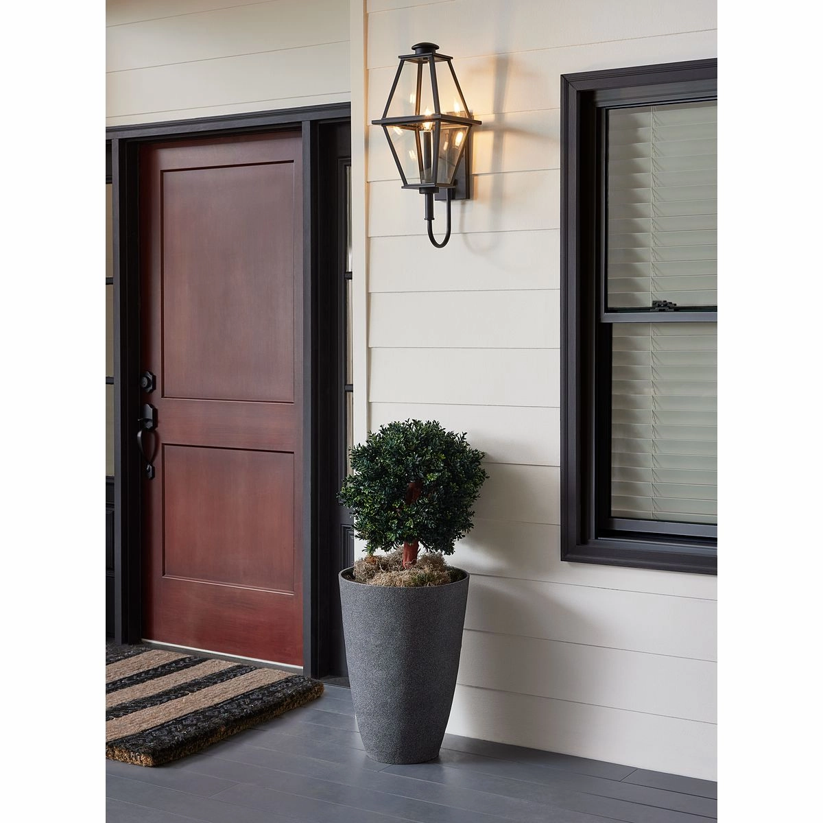Bradshaw One Light Outdoor Wall Lantern Black