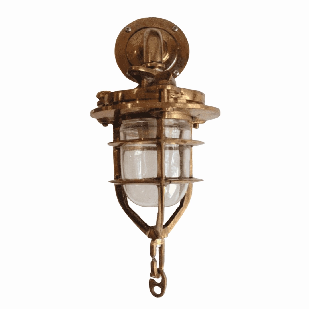 Brass Convoy Sconce LightWeatherproof outdoor lighting