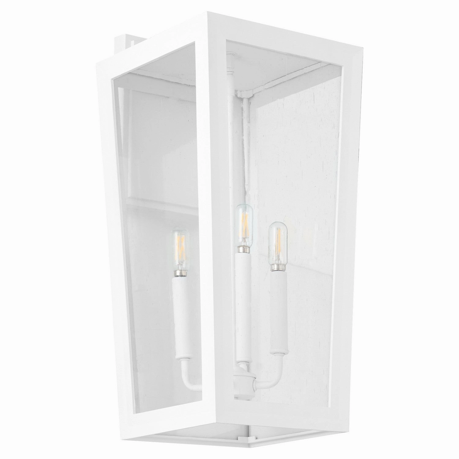 Bravo Four Light Wall Lantern WhiteOutdoor wall sconces with motion sensor