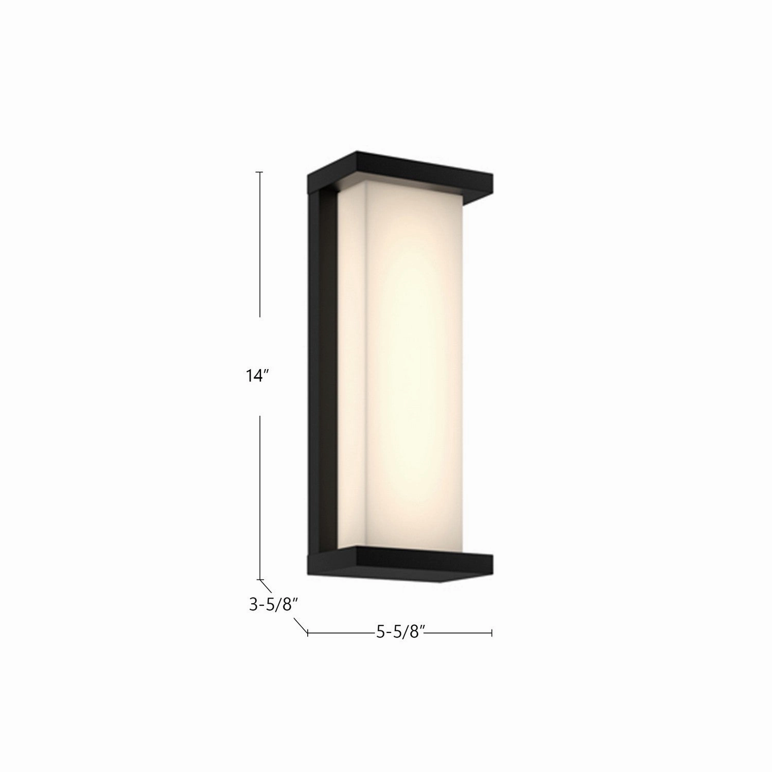 Bravo LED Exterior Wall Mount Black