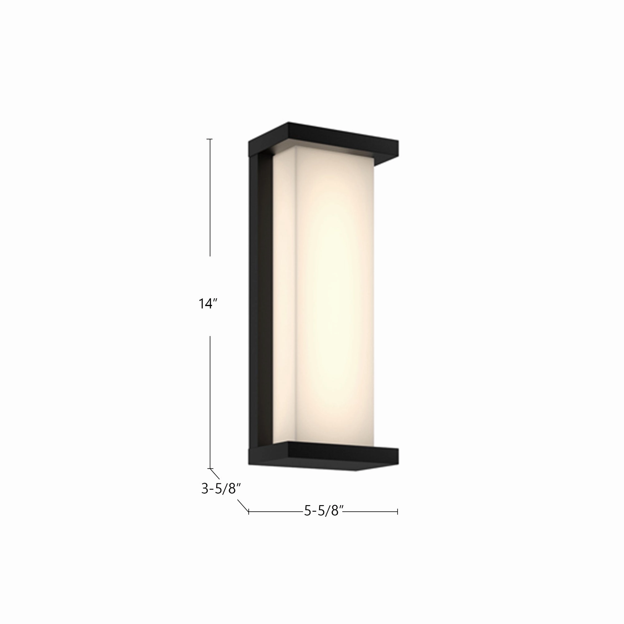 Bravo LED Exterior Wall Mount Black