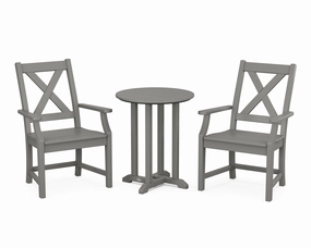 Braxton 3-Piece Round Bistro Dining Setoutdoor patio furniture set