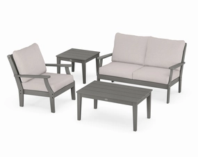Braxton 4-Piece Deep Seating Setoutdoor patio dining furniture set