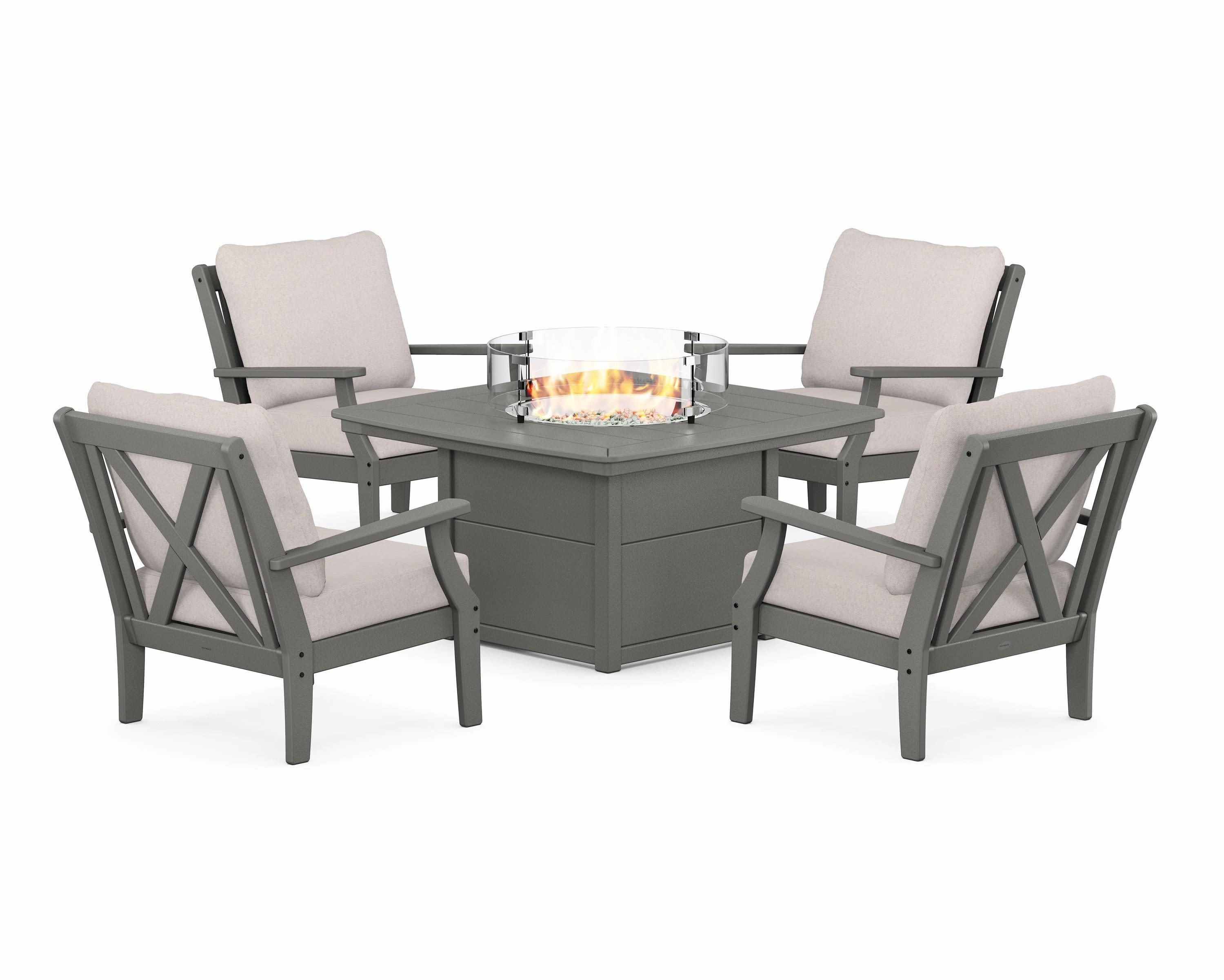 Braxton 5-Piece Deep Seating Conversation Set with Fire Pit Tableoutdoor patio dining furniture set