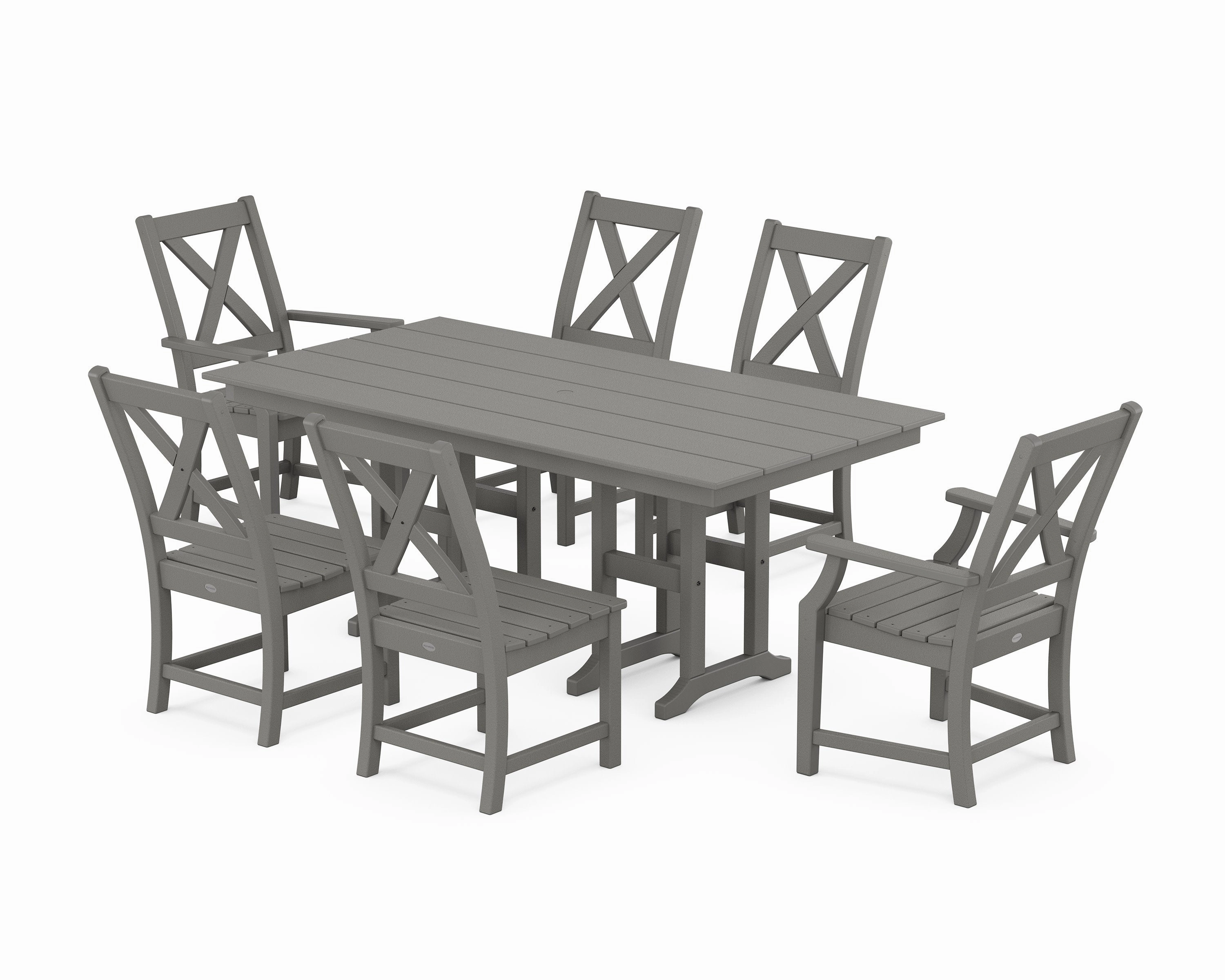 Braxton 7-Piece Farmhouse Dining Setoutdoor patio furniture set