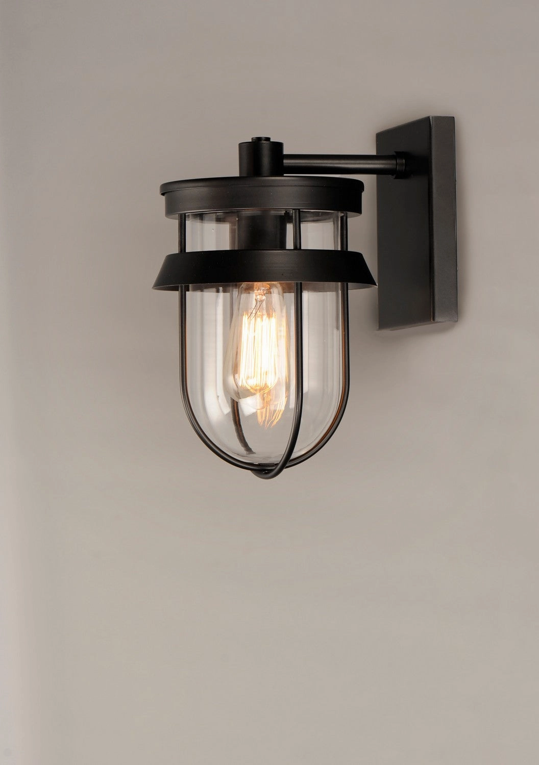 Breakwater One Light Outdoor Wall Lantern Black