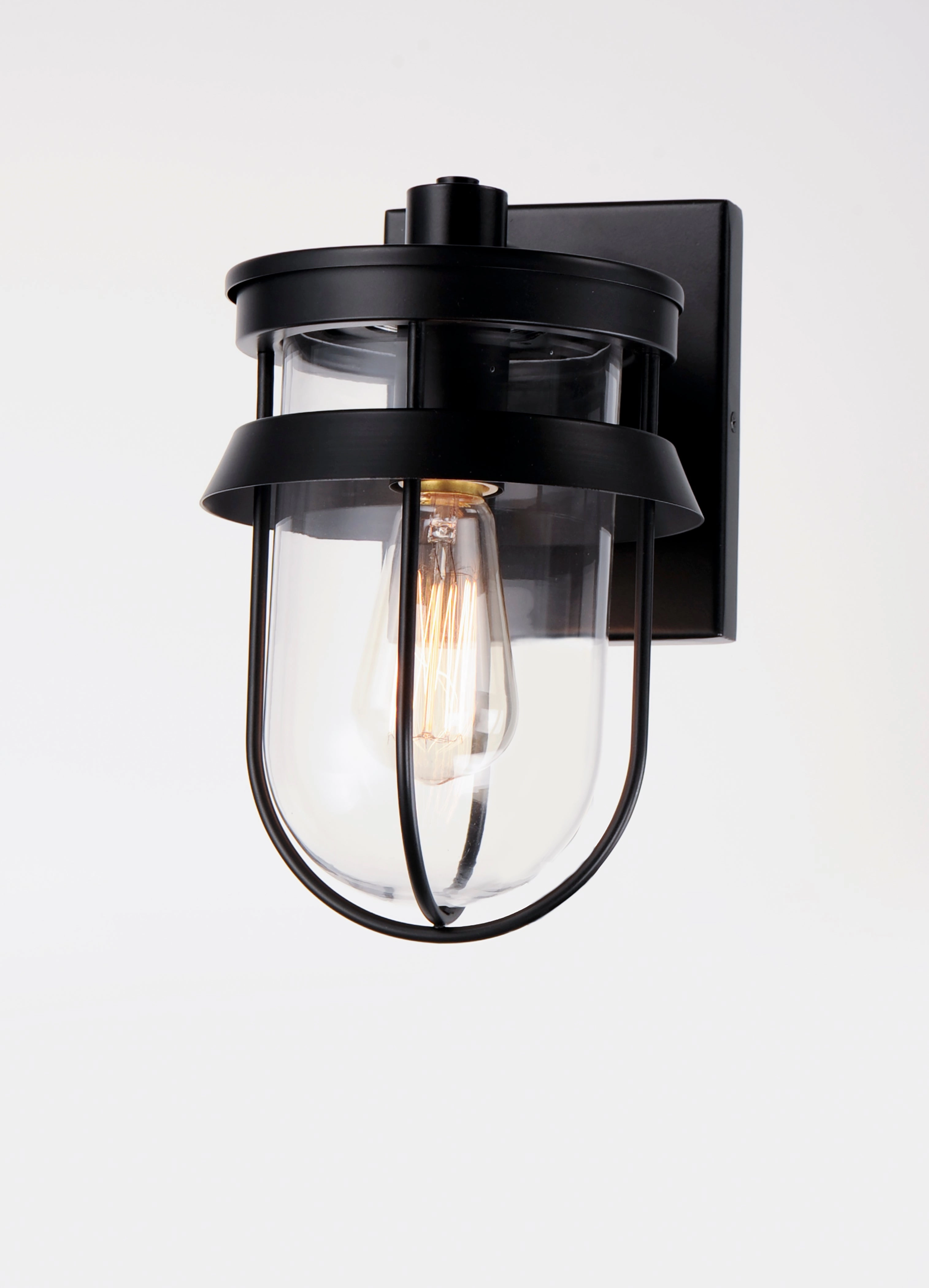 Breakwater One Light Outdoor Wall Lantern Black
