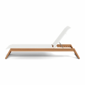 Breeze Xl Teak Stacking Sun LoungePatio reclining sun chair