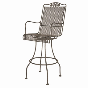 Briarwood Swivel Bar Stoolrust-proof wrought iron garden set