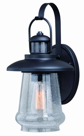 Bridgeport One Light Motion Sensor Outdoor Wall Light Oil Rubbed BronzeOutdoor wall sconces with motion sensor