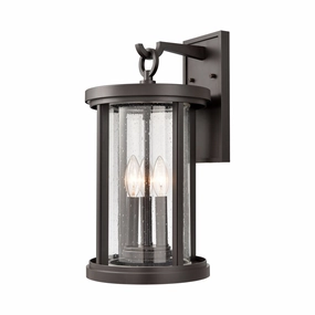 Brison Three Light Outdoor Wall Sconce Oil Rubbed BronzeOutdoor wall sconces with motion sensor