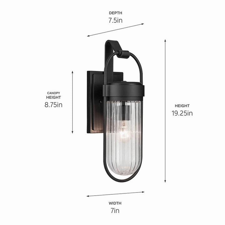 Brix 19.25" 1-Light Outdoor Wall Light