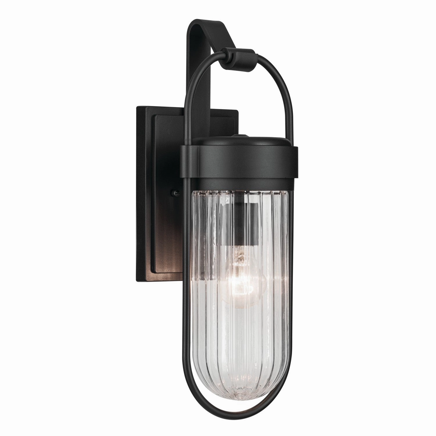 Brix One Light Outdoor Wall Mount Textured BlackOutdoor wall sconces with motion sensor