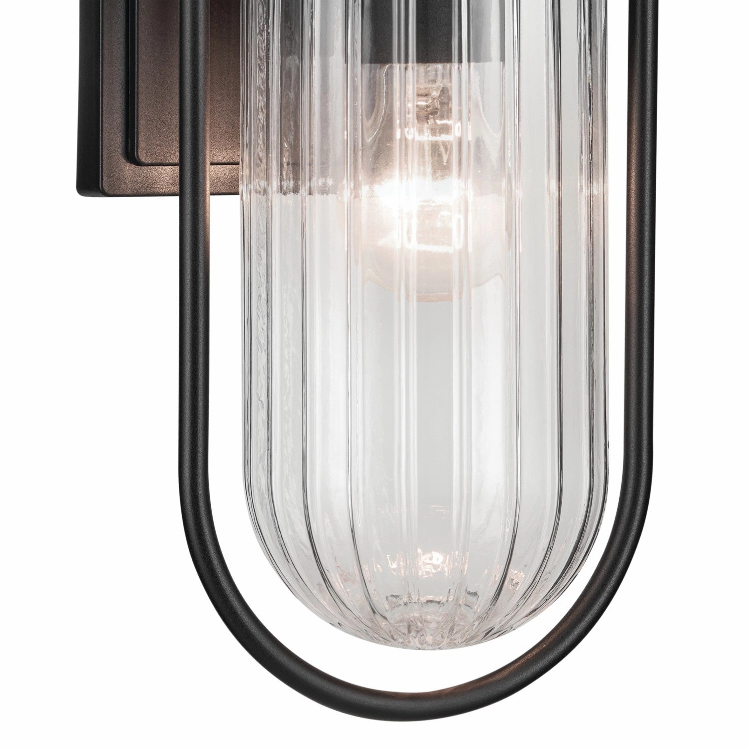 Brix One Light Outdoor Wall Mount Textured Black