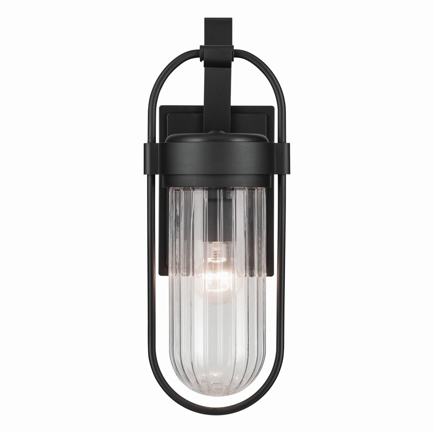 Brix One Light Outdoor Wall Mount Textured Black