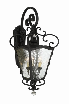 Brixton Ivy Three Light Outdoor Lantern Coal W/Honey Gold HighlightOutdoor wall sconces with motion sensor