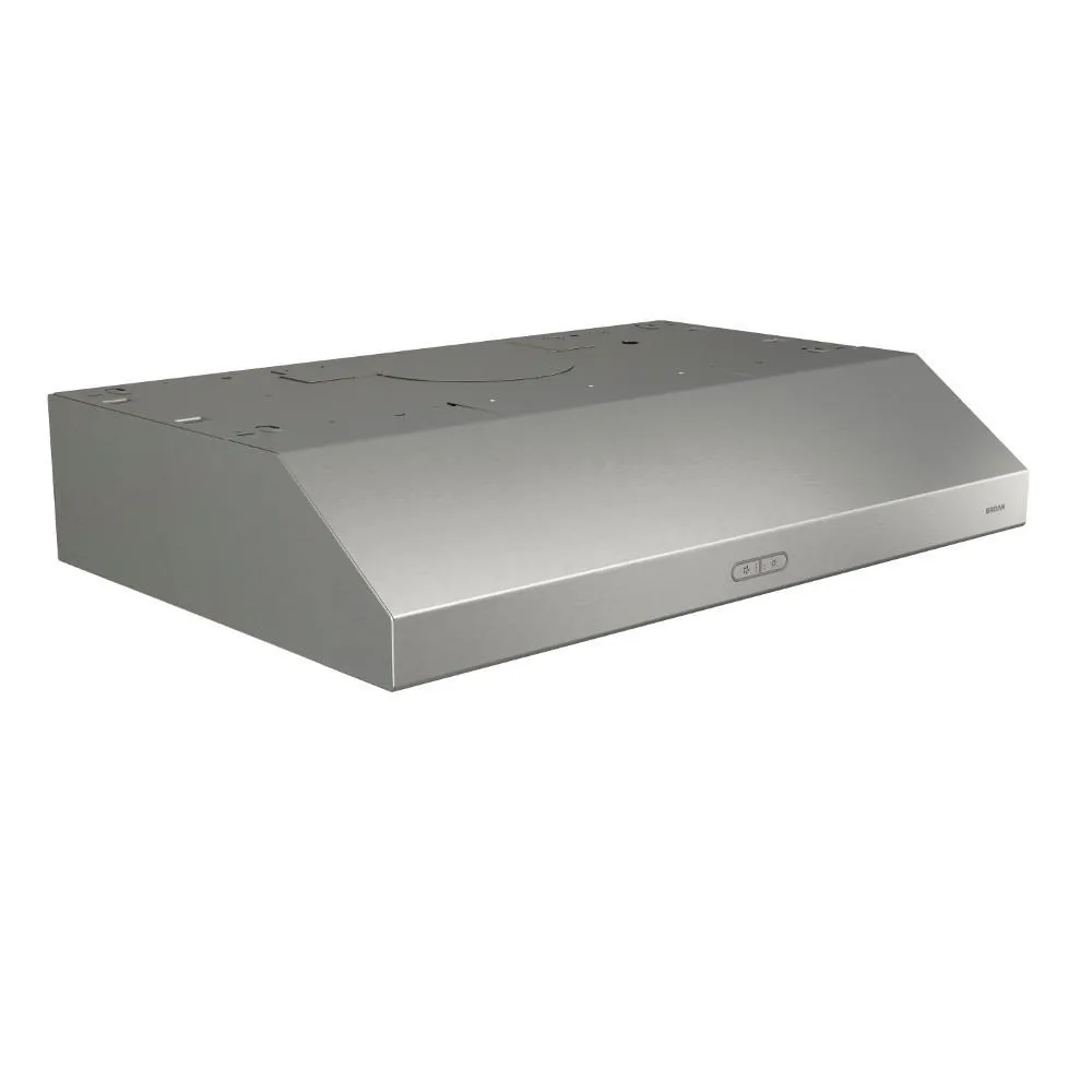 Broan BCDF136SS Broan? Glacier 36-Inch Convertible Under-Cabinet Range Hood, 375 Max Blower Cfm, Stainless Steel