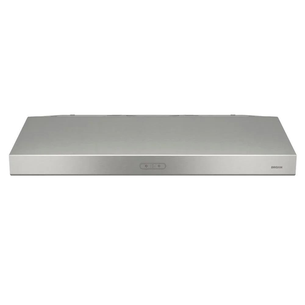 Broan BCDF136SS Broan? Glacier 36-Inch Convertible Under-Cabinet Range Hood, 375 Max Blower Cfm, Stainless Steel