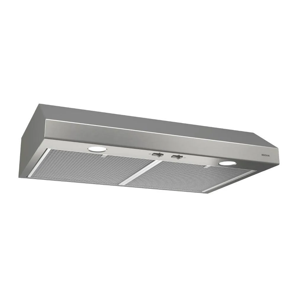 Broan BCSD136SS Glacier 36-Inch 300 Max Blower Cfm 5 Sones Stainless Steel Range Hood