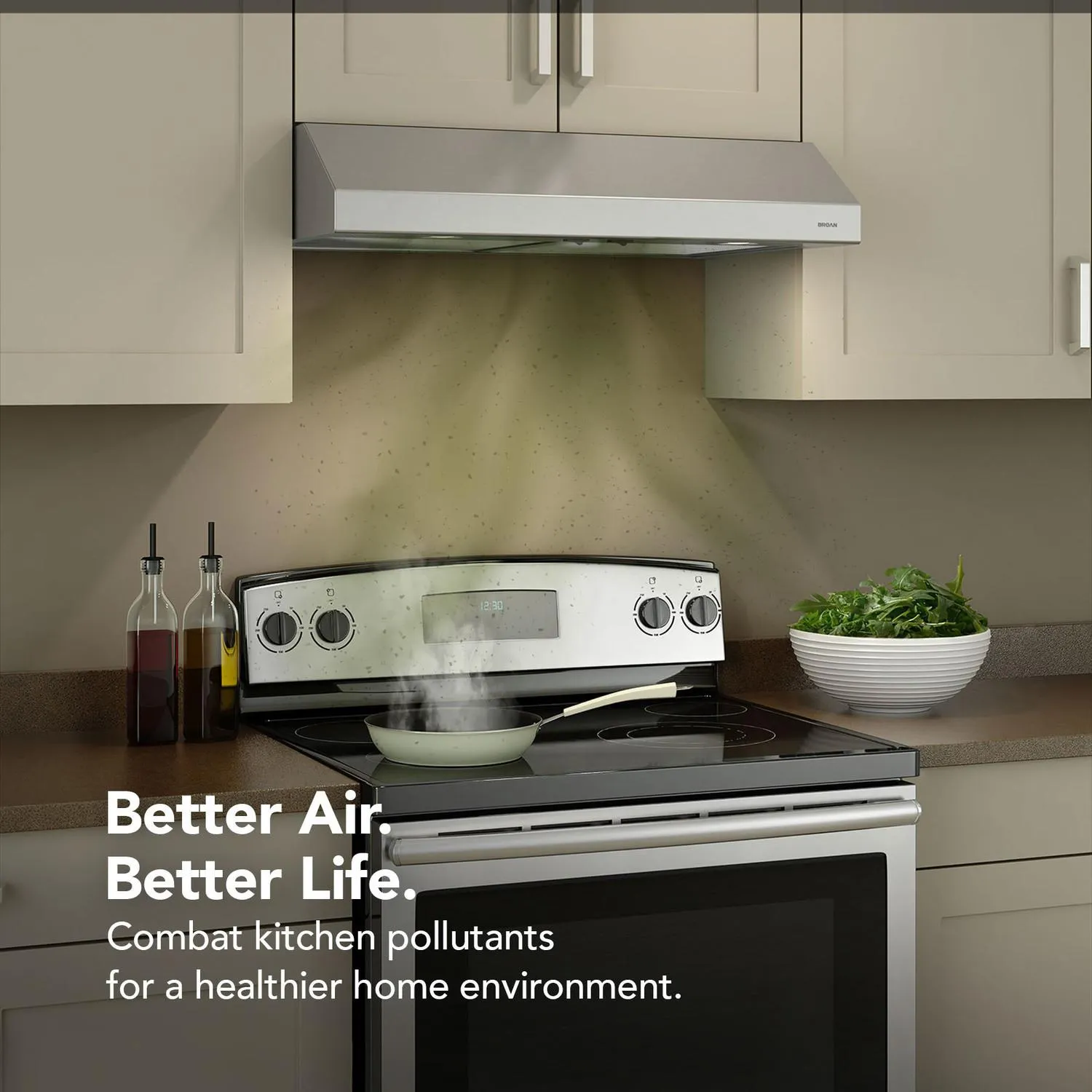 Broan BCSD136SS Glacier 36-Inch 300 Max Blower Cfm 5 Sones Stainless Steel Range Hood
