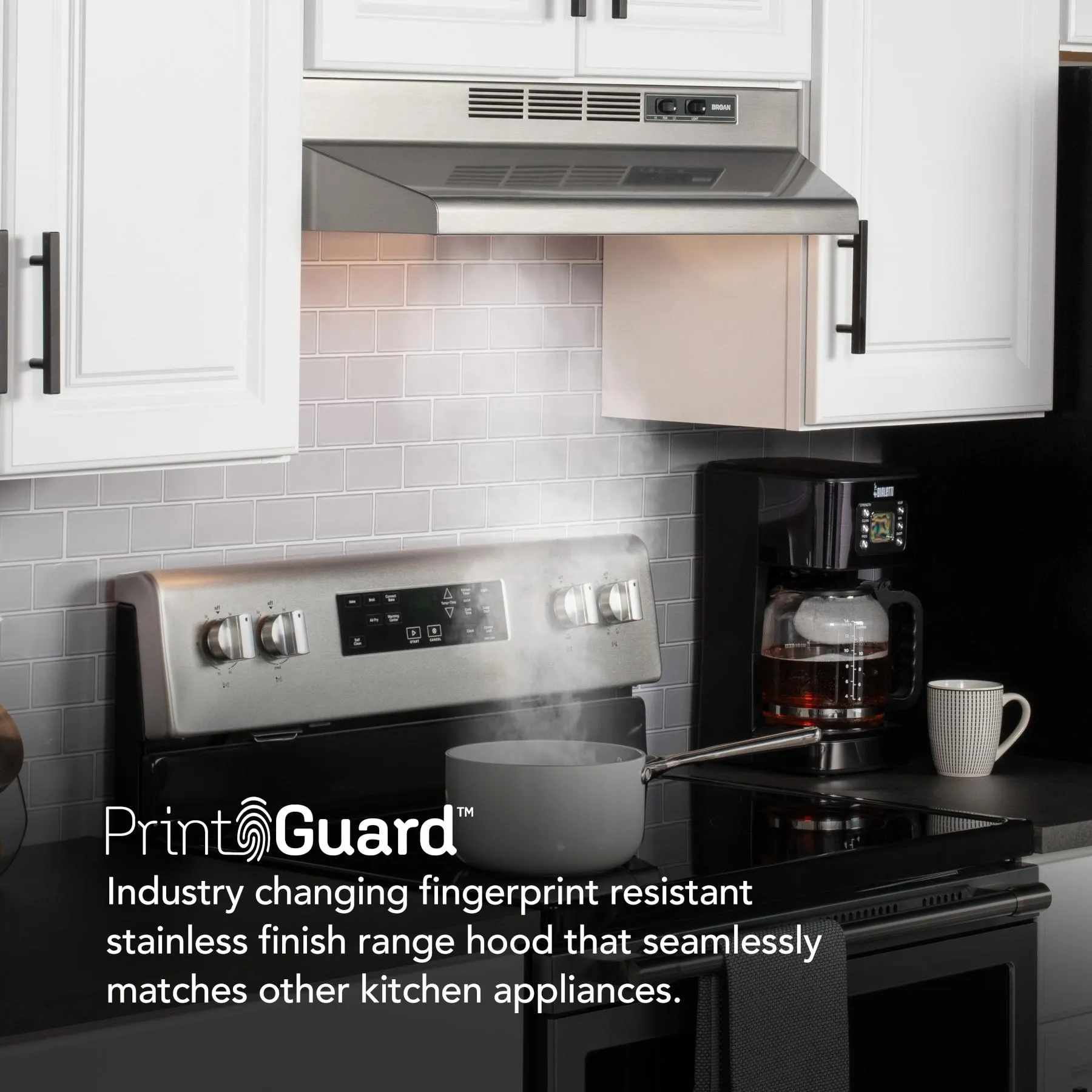 Broan F4024SF Broan? 24-Inch Convertible Under-Cabinet Range Hood, 230 Max Blower Cfm, Stainless Finish