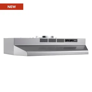 Broan F4024SF Broan? 24-Inch Convertible Under-Cabinet Range Hood, 230 Max Blower Cfm, Stainless Finish